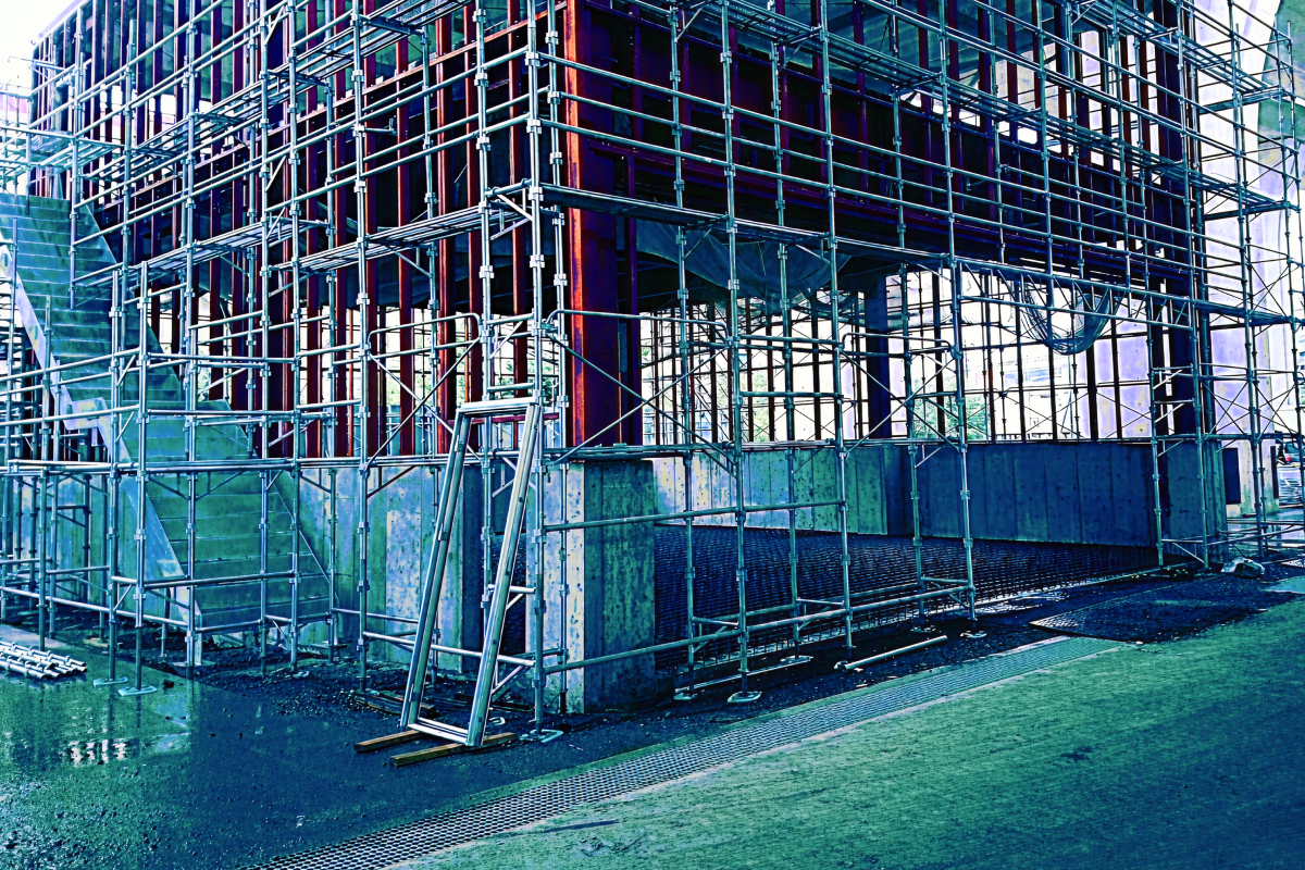 工事中のライトスチールハウス